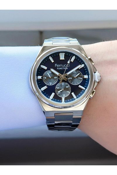 Ferrucci Men's Functions Active Metal Cord Wrist Watch