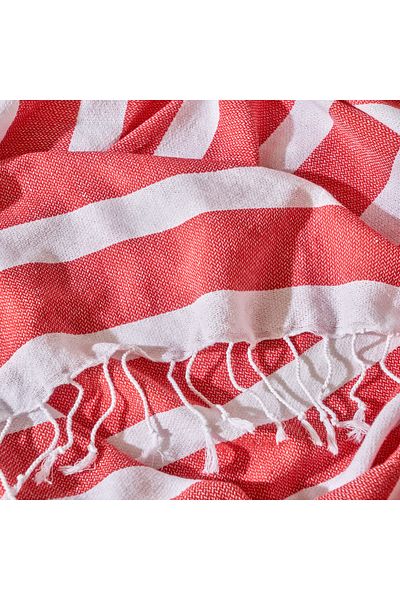 Bella Maison 100% bumbac Lua cu dungi Red (95x180 cm)