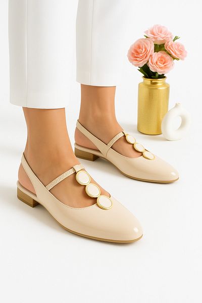 StWenn Women's Ballerinas Comfortable Lightweight No Sound Orthopedic Daily Shoes Ballerinas Home Office Outdoor Shoes