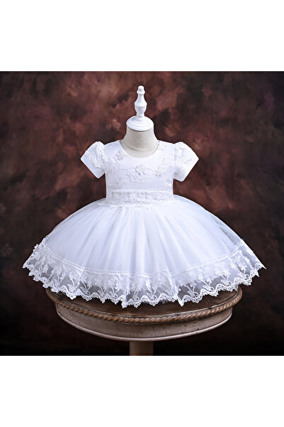 ddaniela فستان صوفيا الأبيض لحفلات الأطفال من دانييلا