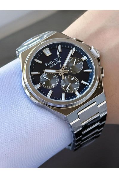 Ferrucci Men's Functions Active Metal Cord Wrist Watch