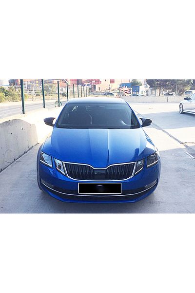 ideal STORE Set 2 Capace Oglinzi tip BATMAN idealSTORE pentru SKODA OCTAVIA 3 2013-2020, culoare Piano Black - N