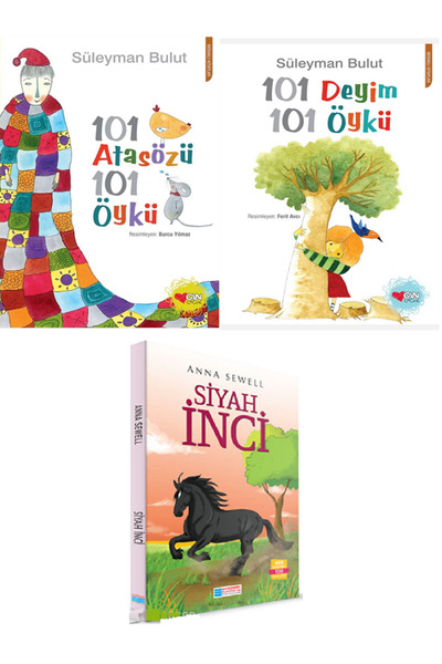 Evrensel İletişim Yayınları 101 Atasözü 101 Öykü + 101 Deyim 101 Öykü + Siyah İnci 100 Temel Eser / 3 KİTAP SET