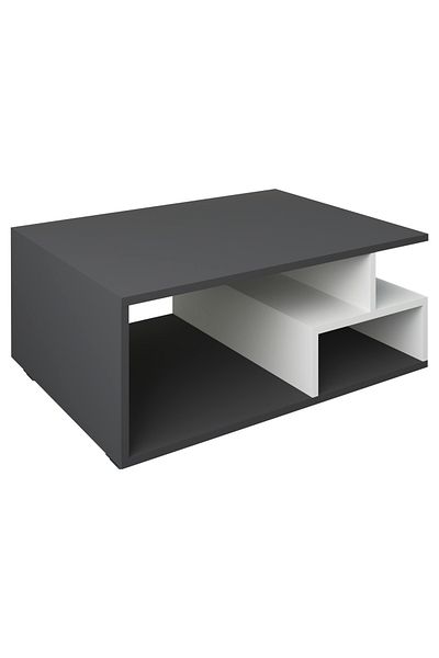 haaus.ro Tapa Coffee Table, Anthracite/White, 80 x 50 x 40 cm