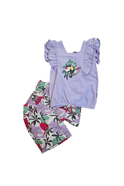 Biberon Çocuk Giyim Nazar Tukan Printed Shorts Suit 3/6