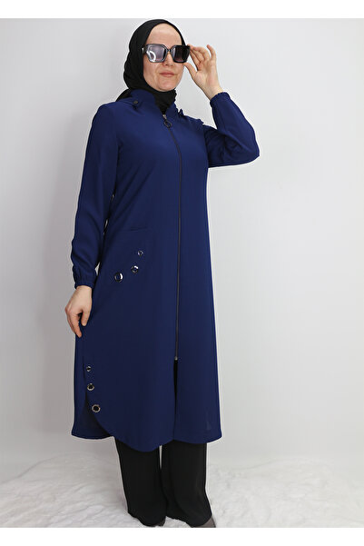 sarmoda 1015 KAP ÖNDEN DERMUARLI CEPBLİ CEBİ VE YANLARI RİVETLİ KAPÜŞONLU GİY...