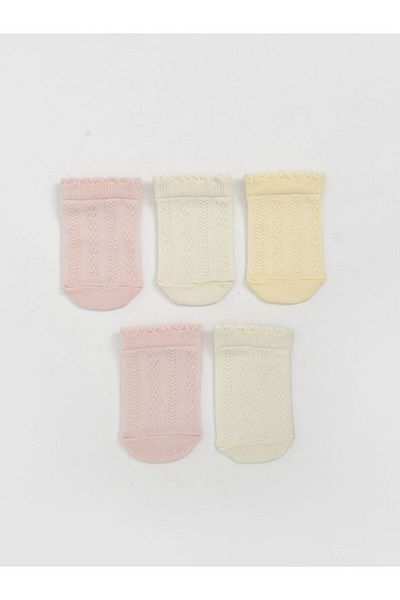 LC Waikiki New Season Basic Baby Girl Booties Socks 5-Piece - S5O321Z1