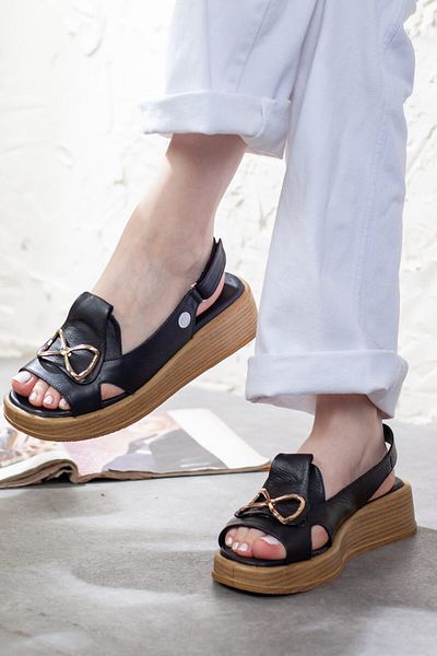 Adım Adım Women's Genuine Leather Extra Comfortable Sandals