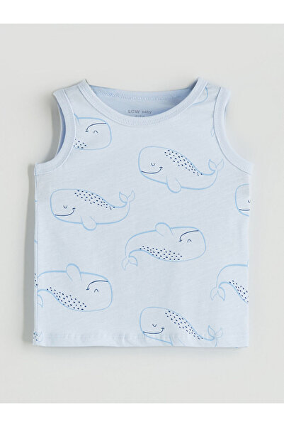 LC Waikiki Ekru Bisiklet Yaka Erkek Bebek Atlet 3'lü