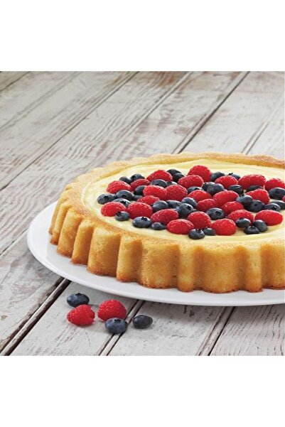 Generic Metallic Professional Non-Stick Mary Ann Cake Pan / Sponge Flan Tin, 27 cm (10.5)