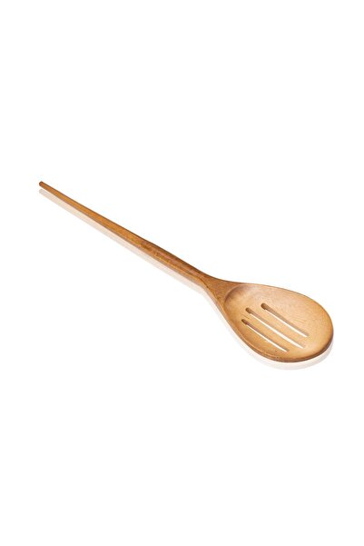 The Mia Natura Acacia Perforated Spoon 35X7 cm