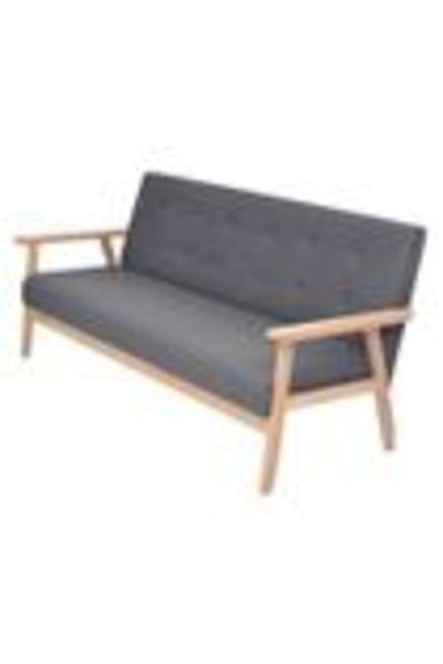 Concept Set de canapele, 2 piese, material textil, gri închis