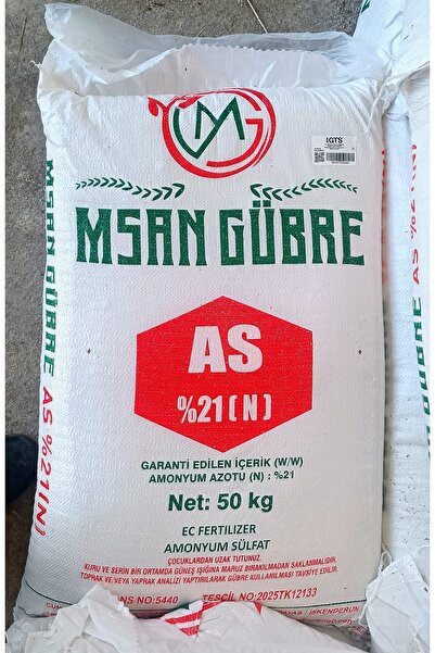 Msan Şeker Gübresi Çim Gübresi 3 Kg %21 Azot Gübre