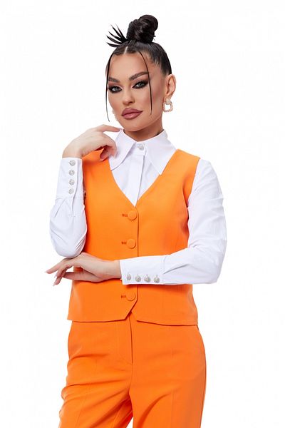 Atmosphere Fashion Short orange vest