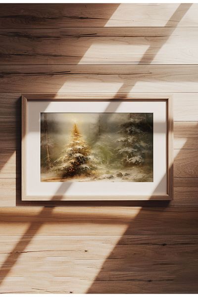 21mxm Imprimări digitale cu peisaje rustice pe pânză, artă cu viață la țară și natură, poster de perete fără ramă