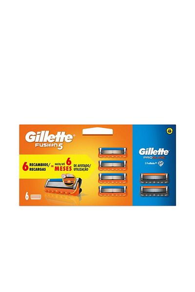 Gillette Set Rezerve lama de ras Gillette FUSION 5 + PROGLIDE 6 buc