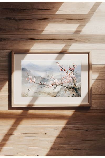 21mxm Imprimeu digital pe pânză, peisaje rurale și naturale, decor rustic pentru perete