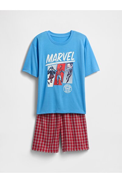 GAP Erkek Çocuk Kırmızı Kids Marvel Geri Dönüştürülmüş Spider-Man Pijama Altı...