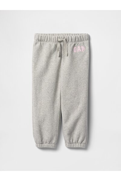 GAP Kız Bebek Gri Gap Logo Pull-On Jogger Eşofman Altı