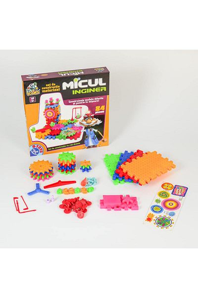 D-Toys Set de construcție motorizat Micul Inginer – 84 piese – Joc EduScience