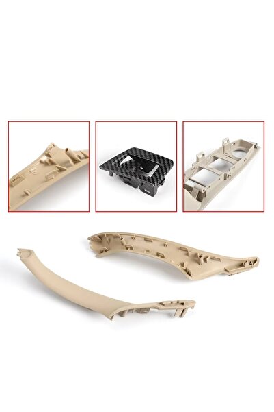 BMW Set interior door handles Series 5 F10 F11 2010-2017 Oyster with mirror button