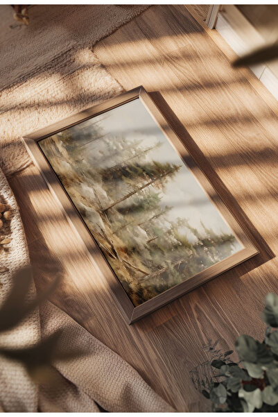 21mxm Imprimări digitale cu peisaje rustice pe pânză, artă cu viață la țară și natură, poster de perete fără ramă