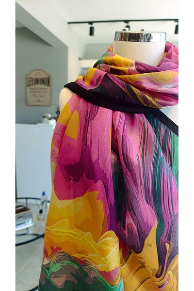 La Boutique Eşarp La Boutique Special Series Shawl Batik Pattern