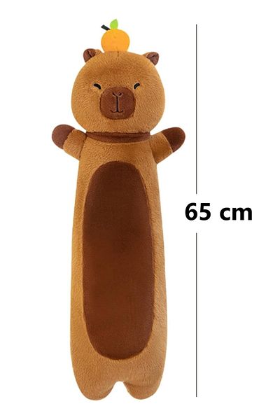 MOAWAVE Plush Toy Capybara Pillow, for children +3 years and adults, length 65cm, color Brown MOAWAVE™