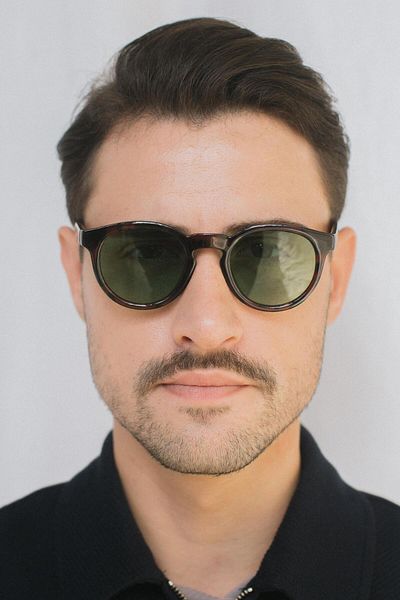 Bilge Karga Glen Leopard Green Men's Sunglasses