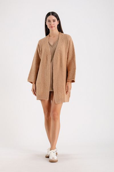 Barbara Baileys Honey Glittery Brass Knit Women's Cardigan