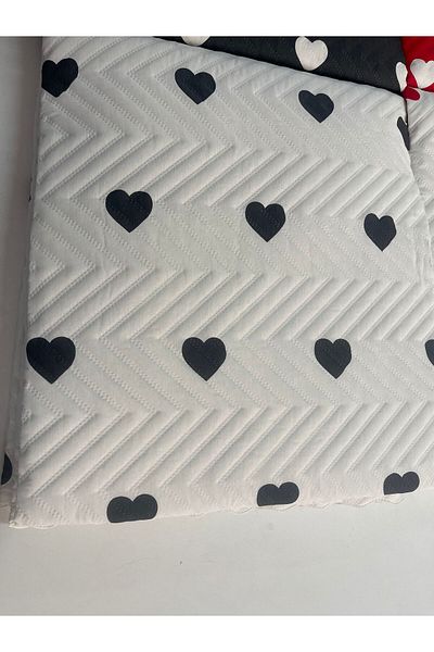 Tekstilsa Micro Fabric |   Digital Printed |   Dowry Double Bedspread Set |   Gift 3 Pieces White