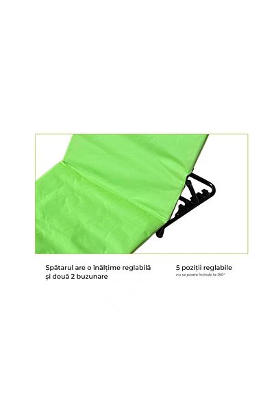 Heinner BEACH CARPET TYPE CHEZLONG-141*45*51CM, LIME