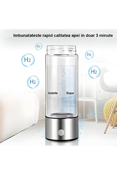 OEM Hydrogen Water Generator Bottle, 400 ml, 1200 PPB