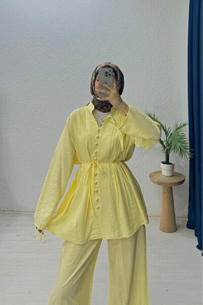 lurex moda Binding Detailed Set with Buttons