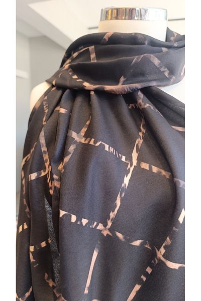 La Boutique Eşarp La Bouti̇que Special Series Shal Leopard Pattern
