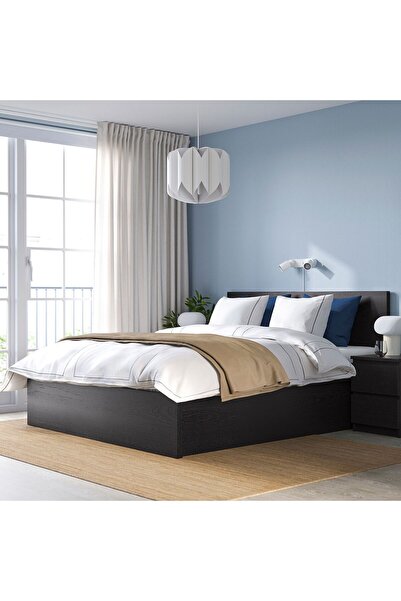 IKEA çift kişilik baza, venge, 180x200 cm, bazalı