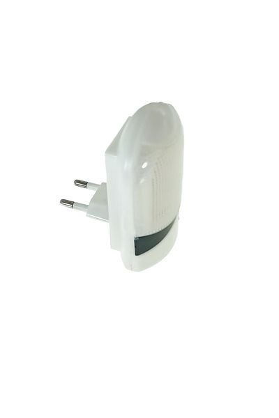 OEM LED night light, with light sensor, 1W consumption, EU plug power supply, white