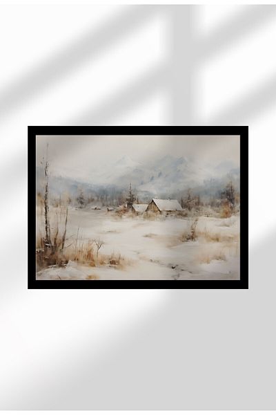 21mxm Imprimeu digital pe pânză, peisaje rurale și naturale, decor rustic pentru perete
