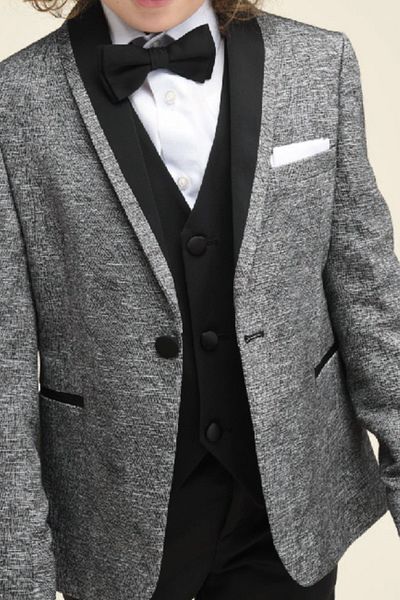 DMB BOYS & GIRLS Tuxedo Model 5 Piece Groom Suit Boy's Suit with Bow Tie