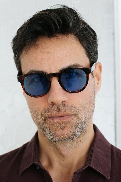 Bilge Karga Glenen Leopard Blue Men's Sunglasses