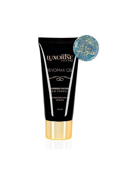 LUXORISE Polygel REVOMAX GEL LUXORISE Scânteie de sirenă, 15ml