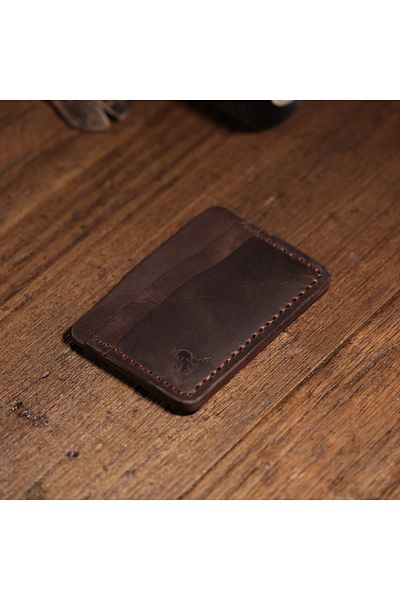 Derimoda Genuine Leather Handmade Card Holder – Stylish and Minimalist Wallet