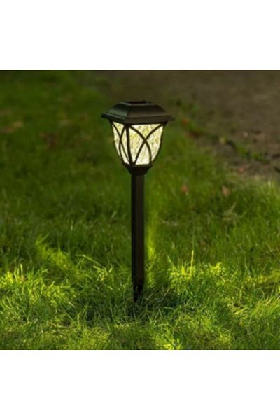 Blusmart Set 6 bucati lampa solara cu fixare in pamant, negru