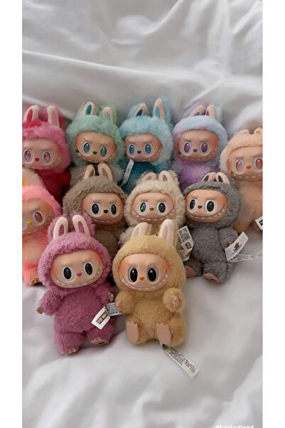 Kokoş İşler LABUBU anahtarlık , peluş oyuncak