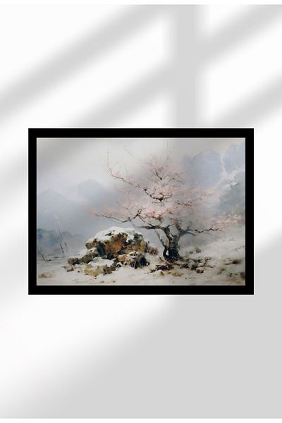 21mxm Imprimeu digital pe pânză, peisaje rurale și naturale, decor rustic pentru perete