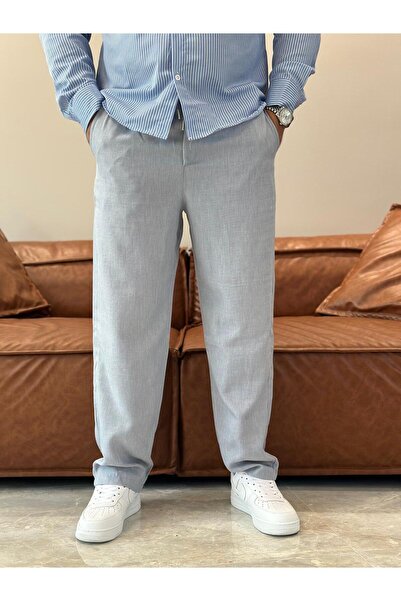 ECARTS Men's Casual Pants Blue Eca004