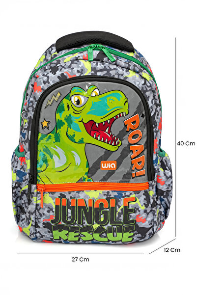 Wia Τσάντα Δημοτικού Σχολείου για αγόρια Dino