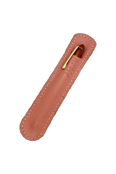 Natty Pell Etui Natty Pell pentru 1 instrument de scris, fabricat manual din piele naturala, roz