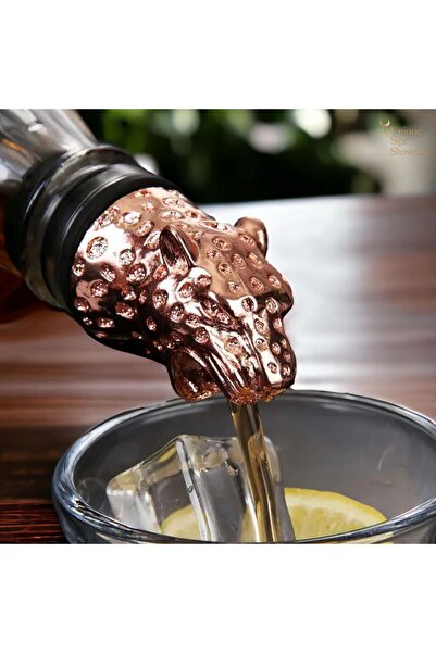 STABLE Premium Bakır Renkli Leopar Başlı Akıtıcı