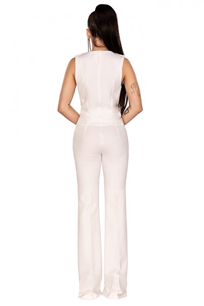 Atmosphere Fashion Short white vest